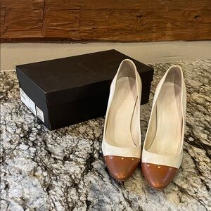 Gucci Cream and Brown Heels